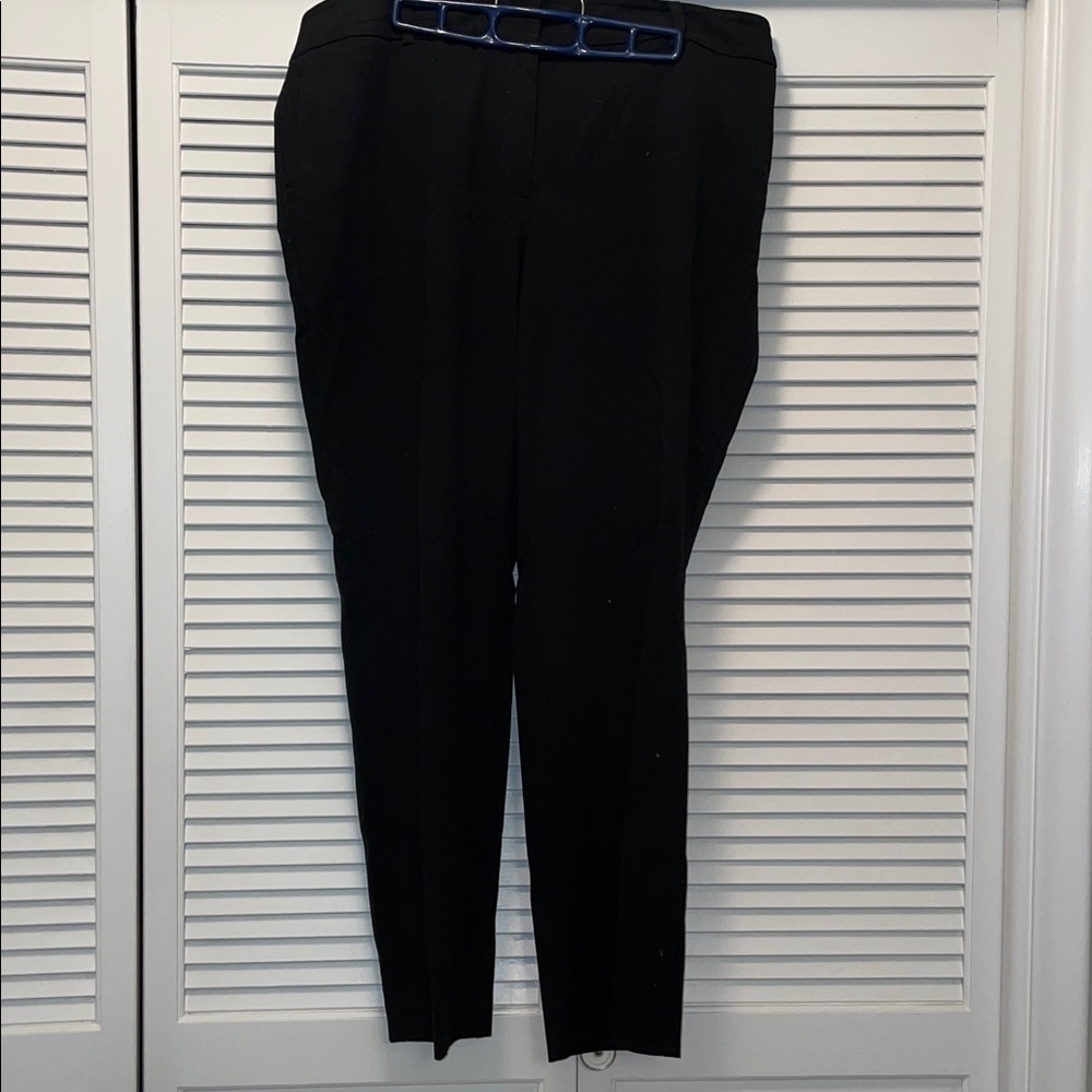 Ann Taylor Factory Curvy Black Pants, 16